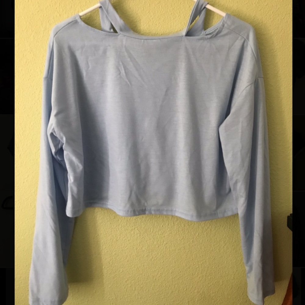 blue full sleeve top